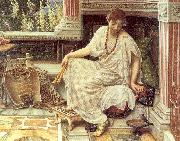 Poynter, Sir Edward John Chloe, Dulcis Docta Modos et Citherae Sciens oil painting